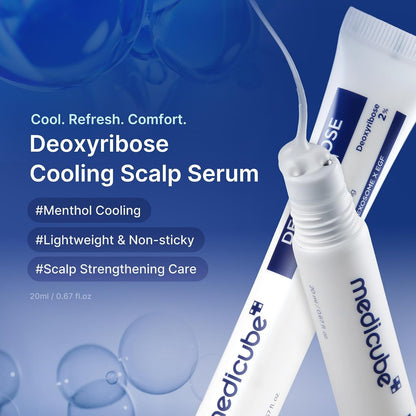 MEDICUBE Deoxyribose Scalp Serum | Fuller-Looking Hair Care with Rosemary & Caffeine | 20ml